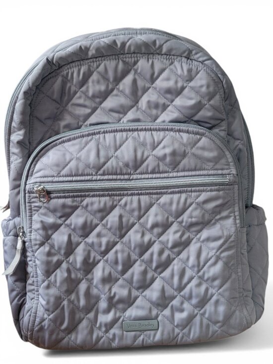 Vera Bradley Handbags - Vera Bradley | Quilted nylon campus backpack, floral interior | Gray | OS